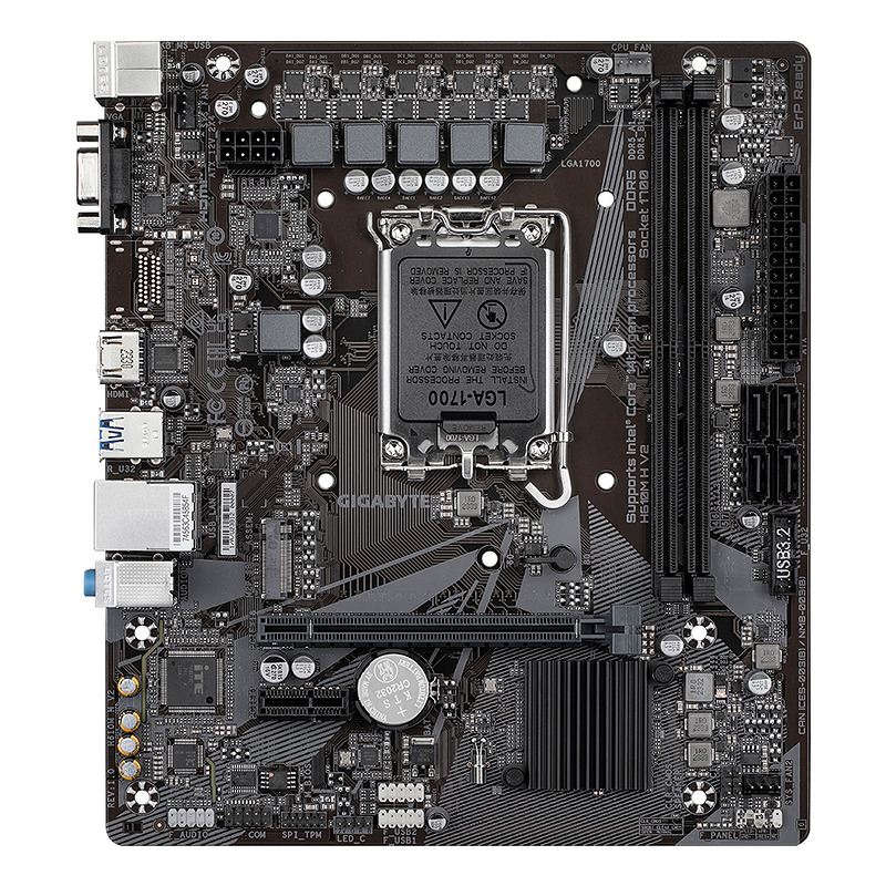GIGABYTE H610M H V2 bundkort Intel H610 Express LGA 1700 micro ATX - Billede 2